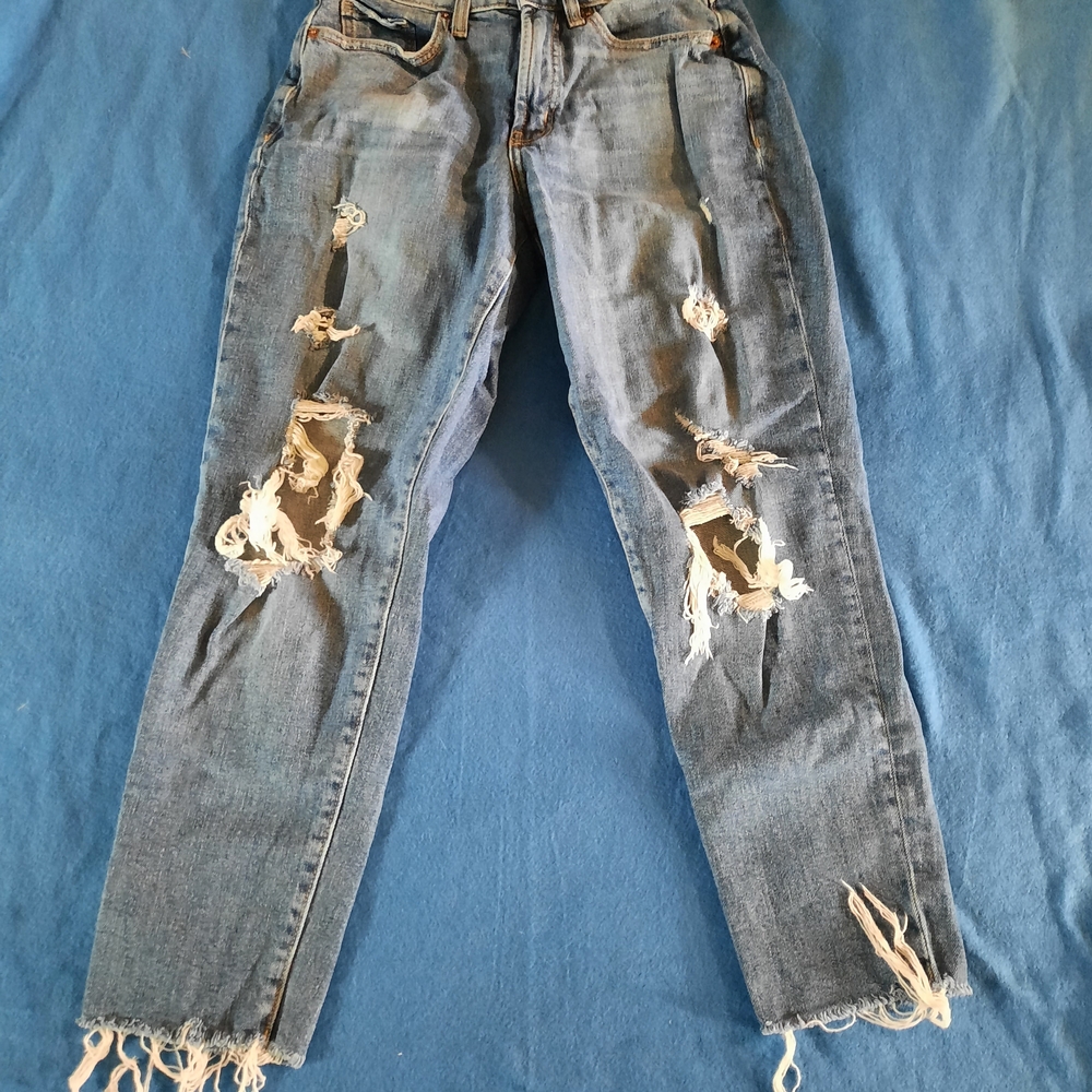 Old Navy High-Rise Curvy Straight Jeans - Blue